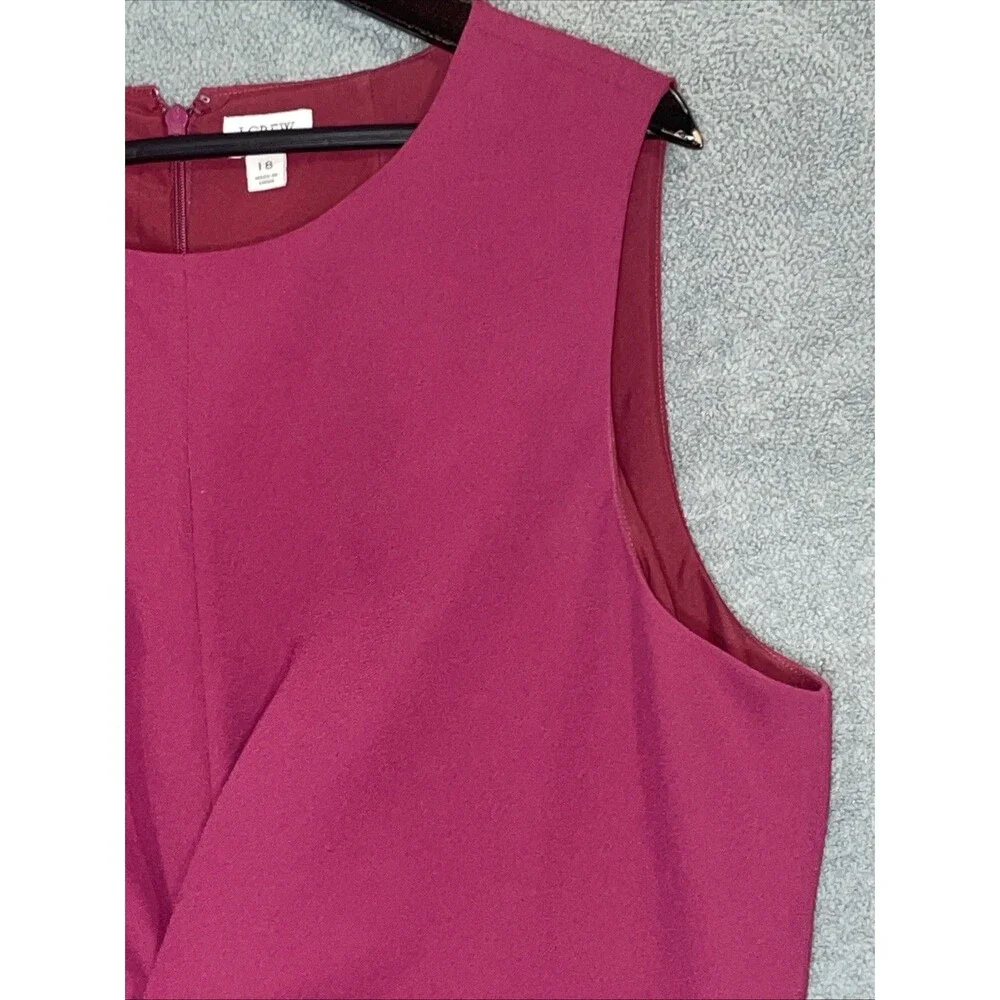 J Crew Dress Womens 18 Pink Career‎ Professional Office Timeless Classy Classic